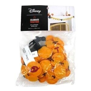 Disney Celebrate Together Halloween String Garland 54.5 in Long Mickey Goofy New